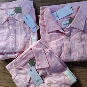 Playera Rosa Tipo Polo Talla S
